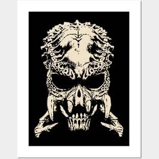 YAUTJA PREDATOR SKULL Posters and Art